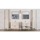TMP IRON 75 lábon álló fürdőszobabútor 75 cm Sanovit ATRIA 9075 porcelán mosdóval 75 x 45,5 cm