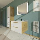 TMP GOLDY 75 fali fürdőszobabútor porcelán mosdóval - 75 cm