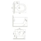 Cerastyle City Porcelán fali Bidé