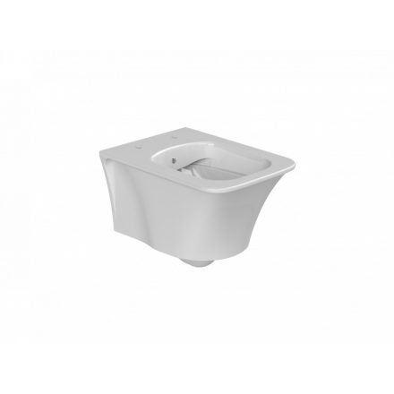 CeraStyle IBIZA fehér perem nélküli mély öblítésű szögletes fali WC, tető nélkül