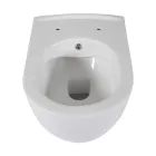 CeraStyle City fehér perem nélküli mély öblítésű íves fali WC, tető nélkül, integrált bidé funkcióval