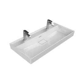  CeraStyle SHARP porcelán mosdókagyló 100 cm - dupla csaplyukas - 100 x 48 cm