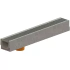 BASE vízelvezető folyóka készlet – fibrobeton, LN100, Hext.125 mm, OZ rács, függőleges, A15+