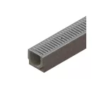 BASE vízelvezető folyóka készlet – fibrobeton, LN100, Hext.125 mm, OZ rács, A15