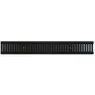 BASE vízelvezető folyóka készlet – fibrobeton, LN100, Hext.125 mm, Öntöttvas rács, C250, 1000 mm