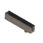 folyókakészlet FB PRO LN100 Hext.210 peremű OZ öntöttvas rács D400 függőleges kimenet DN110 1000x160x210 (04007133409/210)