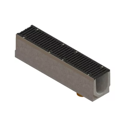 folyókakészlet FB PRO LN150 Hext.210 peremű OZ öntöttvas rács D400 függőleges kimenet DN110 1000x210x210 (04207133409/210)