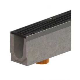   folyókakészlet FB PRO LN300 Hext.410 peremű OZ öntöttvas rács D400 függőleges kimenet DN250 1000x360x410 (04707133409/410)