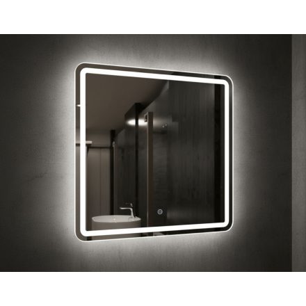 Spark 80 tükör 3 színű led világítással, páramentesítővel 80x60 cm
