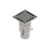 INOX szifon rozsdamentes 200x200 réses fedlappal függőleges kimenet DN110 R50 200x200x278 (0521.10.11.2)