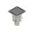 INOX szifon rozsdamentes 250x250 réses fedlappal függőleges kimenet DN110 R50 250x250x314 (0522.10.11.2)