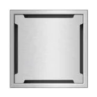 INOX szifon rozsdamentes 250x250 réses fedlappal függőleges kimenet DN110 R50 250x250x314 (0522.10.11.2)
