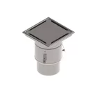 INOX szifon rozsdamentes 250x250 réses fedlappal függőleges kimenet DN150 R50 250x250x314 (0522.15.11.2)