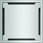 INOX szifon rozsdamentes 250x250 réses fedlappal függőleges kimenet DN150 R50 250x250x314 (0522.15.11.2)