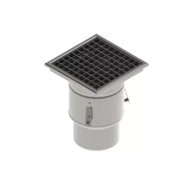   INOX szifon rozsdamentes 250x250 csúszásgátló rács függőleges kimenet DN150 L15 250x250x314 (0522.15.11.3AS)