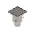 INOX szifon rozsdamentes 300x300 réses fedlappal függőleges kimenet DN150 R50 300x300x344 (0523.15.11.2)
