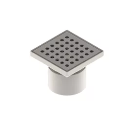   INOX szifon rozsdamentes 150x150 rács perforált függőleges kimenet DN110 L15 151x151x130 (0525.10.11.3.1-EU)