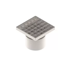   INOX szifon rozsdamentes 150x150 csúszásgátló rács függőleges kimenet DN110 L15 151x151x130 (0525.10.11.3.3-1-EU)