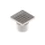 INOX szifon rozsdamentes 150x150 csúszásgátló rács függőleges kimenet DN110 L15 151x151x130 (0525.10.11.3.3-1-EU)