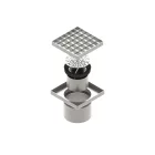INOX szifon rozsdamentes 150x150 csúszásgátló rács függőleges kimenet DN110 L15 151x151x130 (0525.10.11.3.3-1-EU)