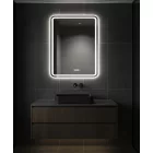 Illusion 60 szögletes fürdőszobai LED tükör 60x80 cm