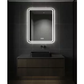 Illusion 60 szögletes fürdőszobai LED tükör 60x80 cm