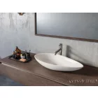 CeraStyle - Top Counter pultra ültethető porcelán mosdó - OLIVE - 75 x 38 cm