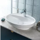 CeraStyle - Top Counter pultra ültethető porcelán mosdó - LAL C - ovális - 60 x 46 cm