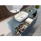 CeraStyle - Top Counter pultra ültethető porcelán mosdó - AQUA - 60 x 40 cm