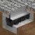 PP BASE LN100 folyókakészlet Htot.250 rács OZ réses típus T H100mm A15-C250 1000x160x250 (080001T100)