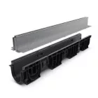PP BASE LN100 folyókakészlet Htot.250 rács OZ réses típus T H100mm A15-C250 1000x160x250 (080001T100)