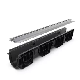   PP BASE LN100 folyókakészlet Htot.175 rács OZ réses típus T H25mm A15-C250 1000x160x175 (080001T25)