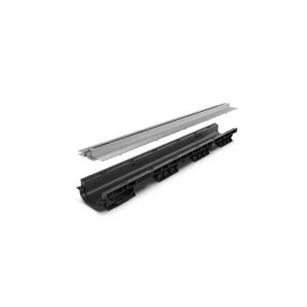 BASE vízelvezető folyóka készlet – PP, LN100, Hext.105 mm, OZ réses T H25, C250