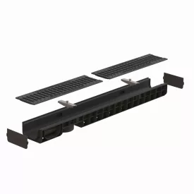   PP BASE LN100 folyókakészlet Hext.80 öntöttvas rács klasszikus C250 1000x156x80 (08010203031)
