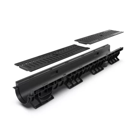 folyókakészlet PP BASE LN100 Hext.120 öntöttvas rács klasszikus C250 1000x156x120 (08020203031)