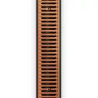 BASE vízelvezető folyóka készlet – PP, LN100, Hext.120 mm, rézhatású CUPRU rács, A15, 1000 mm