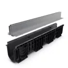 PP BASE LN100 folyókakészlet Htot.300 rács OZ réses típus T H100mm A15-C250 1000x160x300 (080401T100)