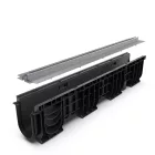 PP BASE LN100 folyókakészlet Htot.225 rács OZ réses típus T H25mm A15-C250 1000x160x225 (080401T25)