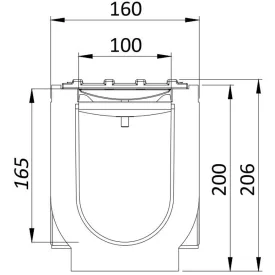 BASE kiegészítő – PP, LN100, 200 mm