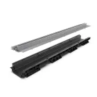 PP BASE LN100 folyókakészlet Htot.75 rács OZ réses típus T H25mm A15-C250 1000x156x75 (080501T25)