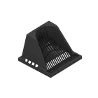 PP BASE aknakészlet négyzetes fekete rács levélfogó PP A15 300x300 (083703385)
