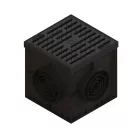 BASE csapadékvíz aknakészlet – 300×300 mm, H300, öntöttvas rács, B125