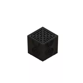   PP EASY aknakészlet négyzetes fekete rács PP A15 250x250 (08670311)