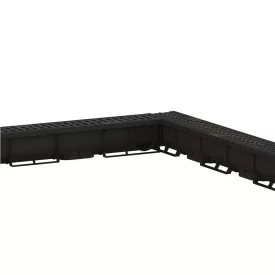   PP EASY 1 LN70 folyókakészlet Hext.90 rács PP fekete A15 1000x90x90 (088081-M)
