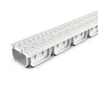 PP EASY 2 LN100 folyókakészlet Hext.70 rács PP fehér A15 1000x125x70 (08818-A)