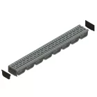 PP EASY 2 LN100 folyókakészlet Hext.70 rács PP sötétszürke A15 1000x125x70 (08818-GI)