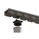 PP EASY 2 LN100 folyókakészlet Hext.70 rács PP sötétszürke A15 1000x125x70 (08818-GI)