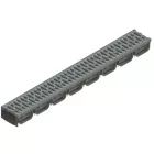 PP EASY 2 LN100 folyókakészlet Hext.70 rács PP sötétszürke A15 1000x125x70 (08818-GI)