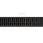 PP EASY 2 LN100 folyókakészlet Hext.70 rács PP fekete A15 1000x125x70 (08818-N)