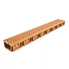 PP EASY 2 LN100 folyókakészlet Hext.70 rács PP homokszín A15 1000x125x70 (08818-NS)
